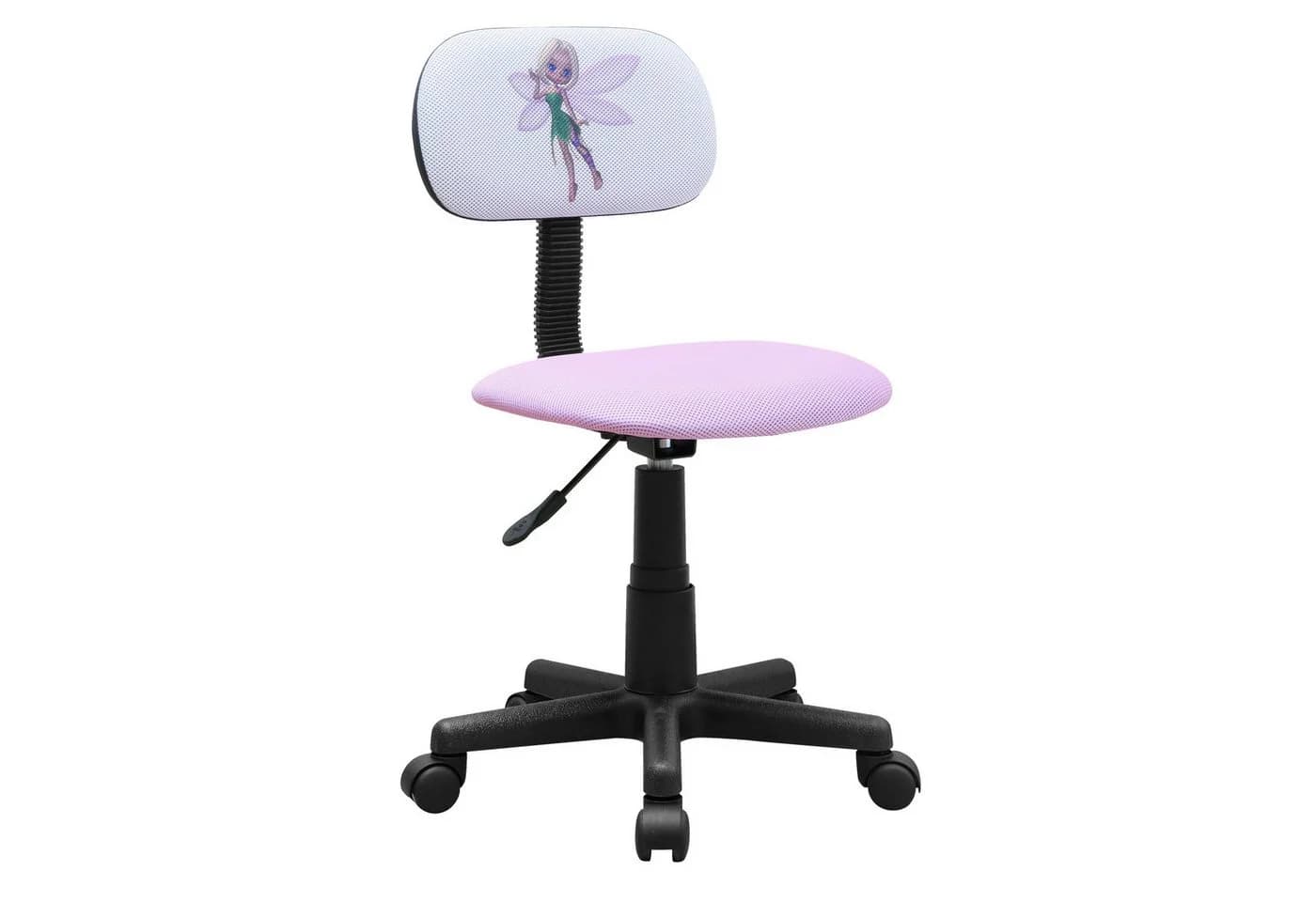 HTI-Line Kinderdrehstuhl Toto Blumenfee Rosa mit Rollen