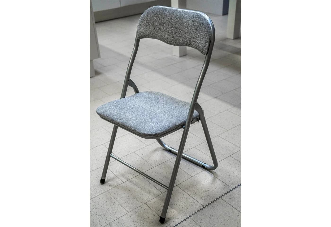HTI-Line Klappstuhl Dima Fabric Grau - Gepolsterter Küchenstuhl - Bild 3