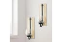 HTI-Line Wandkerzenhalter 2er Set Viola Rustikal Teelichthalter Bild 1