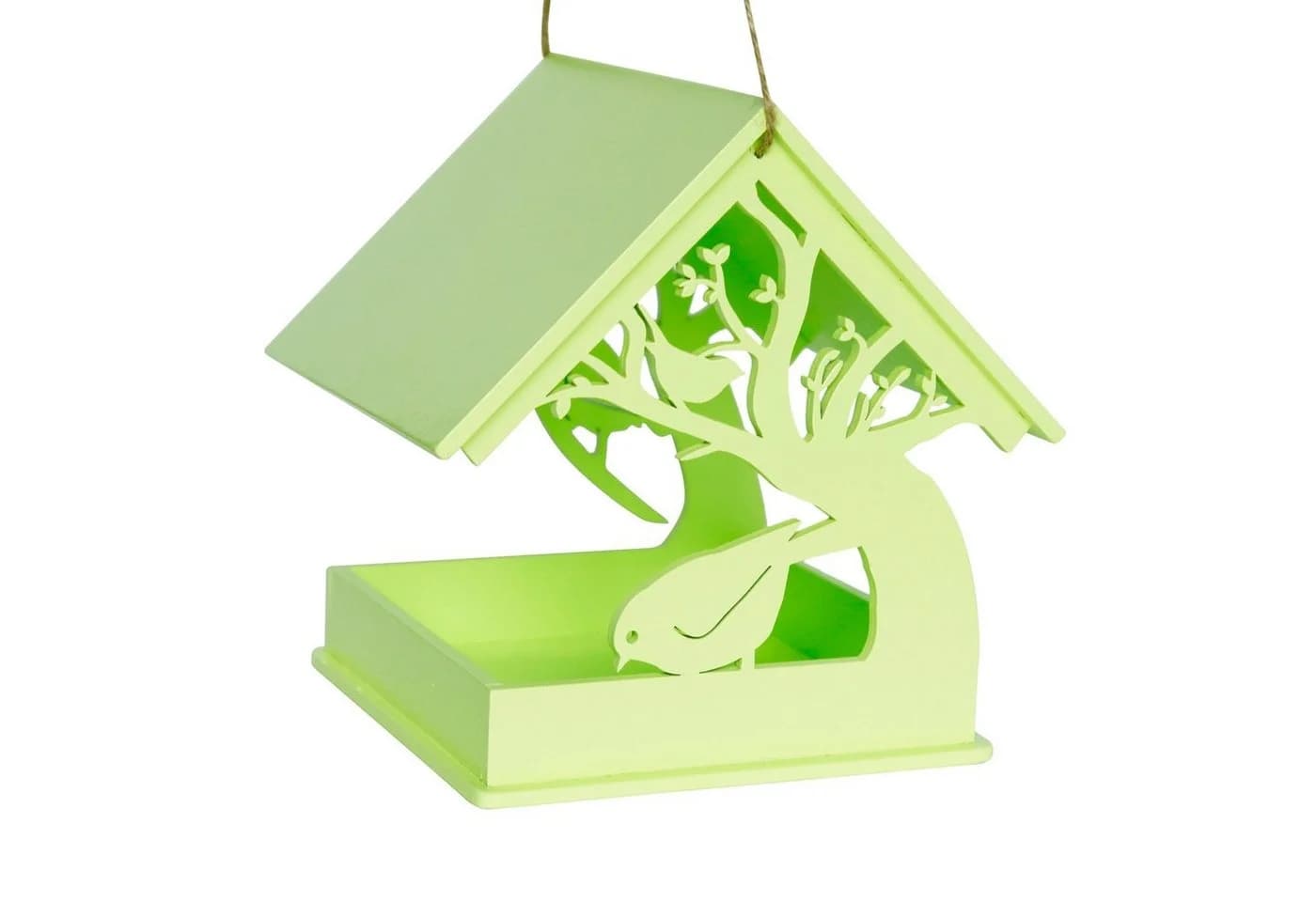 HTI-Line Vogelhaus Mina Futterhäuschen mit Baum-Motiv Grün - Bild 2