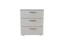 HTI-Line Nachtschrank Nina mit 3 Schubladen Weiß Modern Bild 3