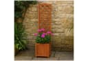 HTI-Line Blumenkasten Heidi Small mit Rankgitter Braun Bild 1
