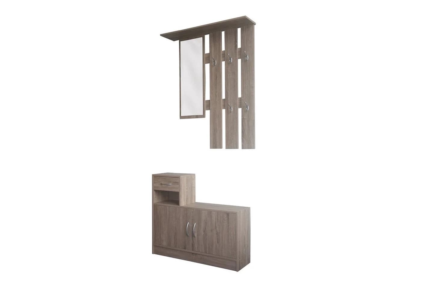 HTI-Line Garderobe Thekla Set mit Spiegel und Schuhschrank - Bild 4