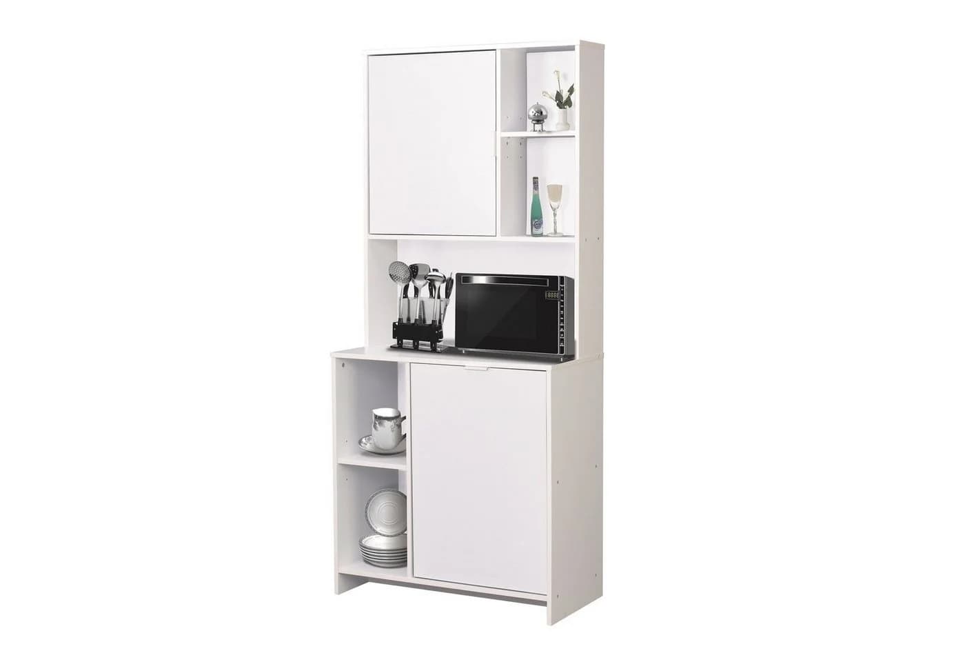 HTI-Living Küchenbuffet Malin Weiß - 2 Schrankfächer & 4 Regalböden - Bild 2