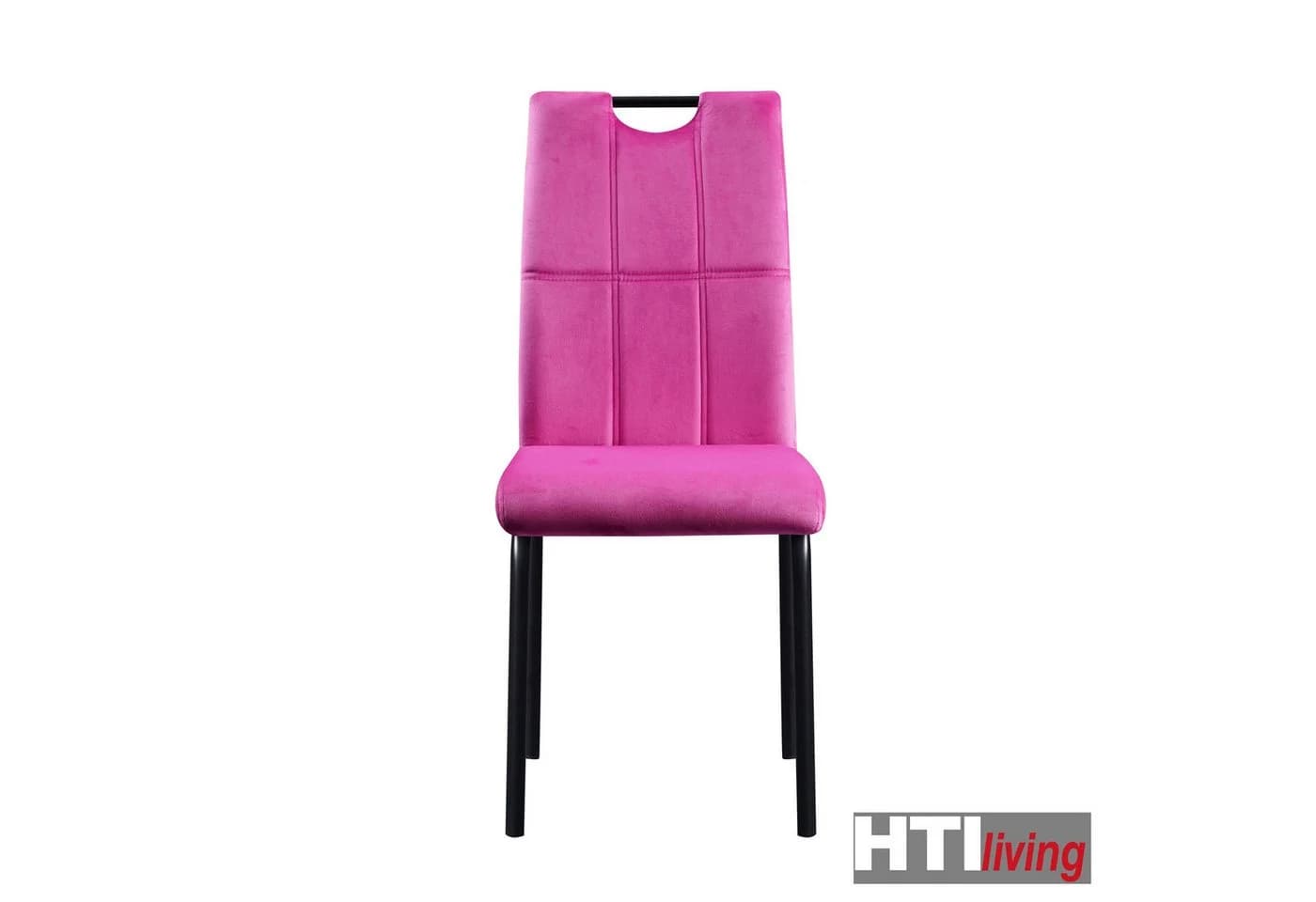 HTI-Living Esszimmerstuhl Denton Velvet Pink Samt - Bild 3