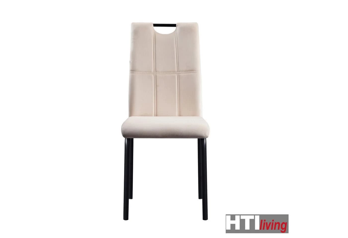 HTI-Living Esszimmerstuhl Denton Velvet Creme Samt Weiss - Bild 3