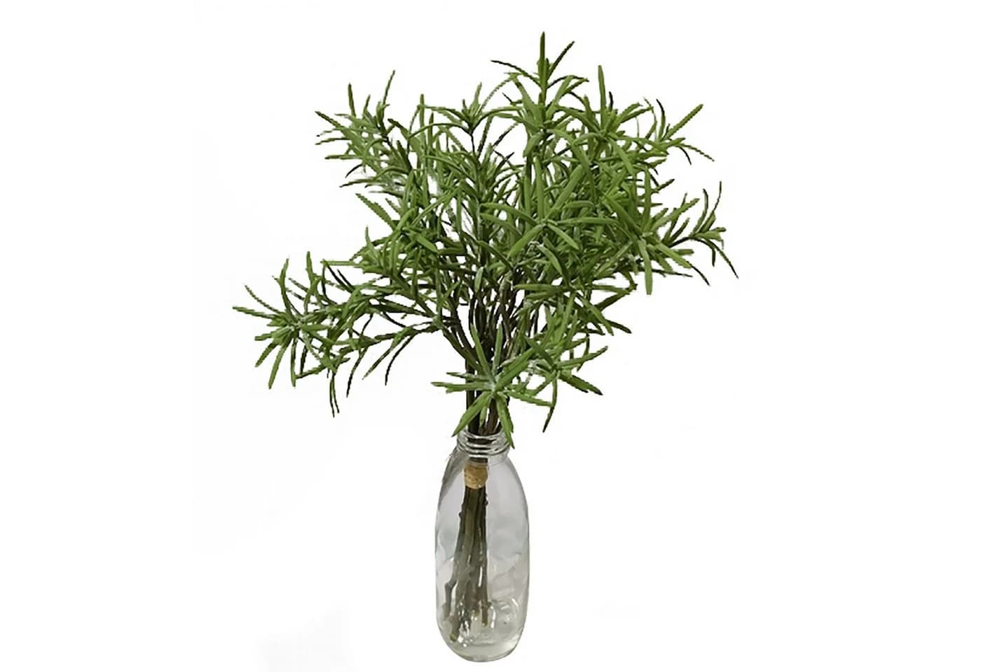 HTI-Living Kunstblume Rosmarin in Vase Grün Transparent - Bild 2