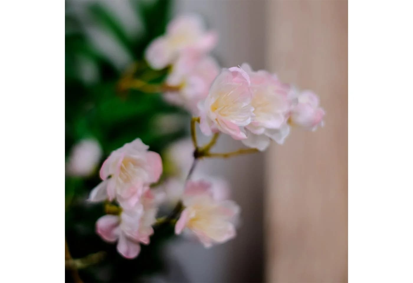HTI-Living Kunstblume Blütengirlande Grün/Rosa 160 cm - Bild 3