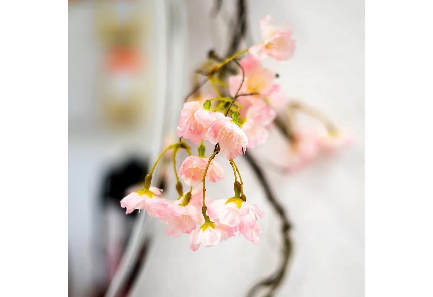 HTI-Living Kunstblume Blütengirlande Grün/Rosa 160 cm - Bild 5
