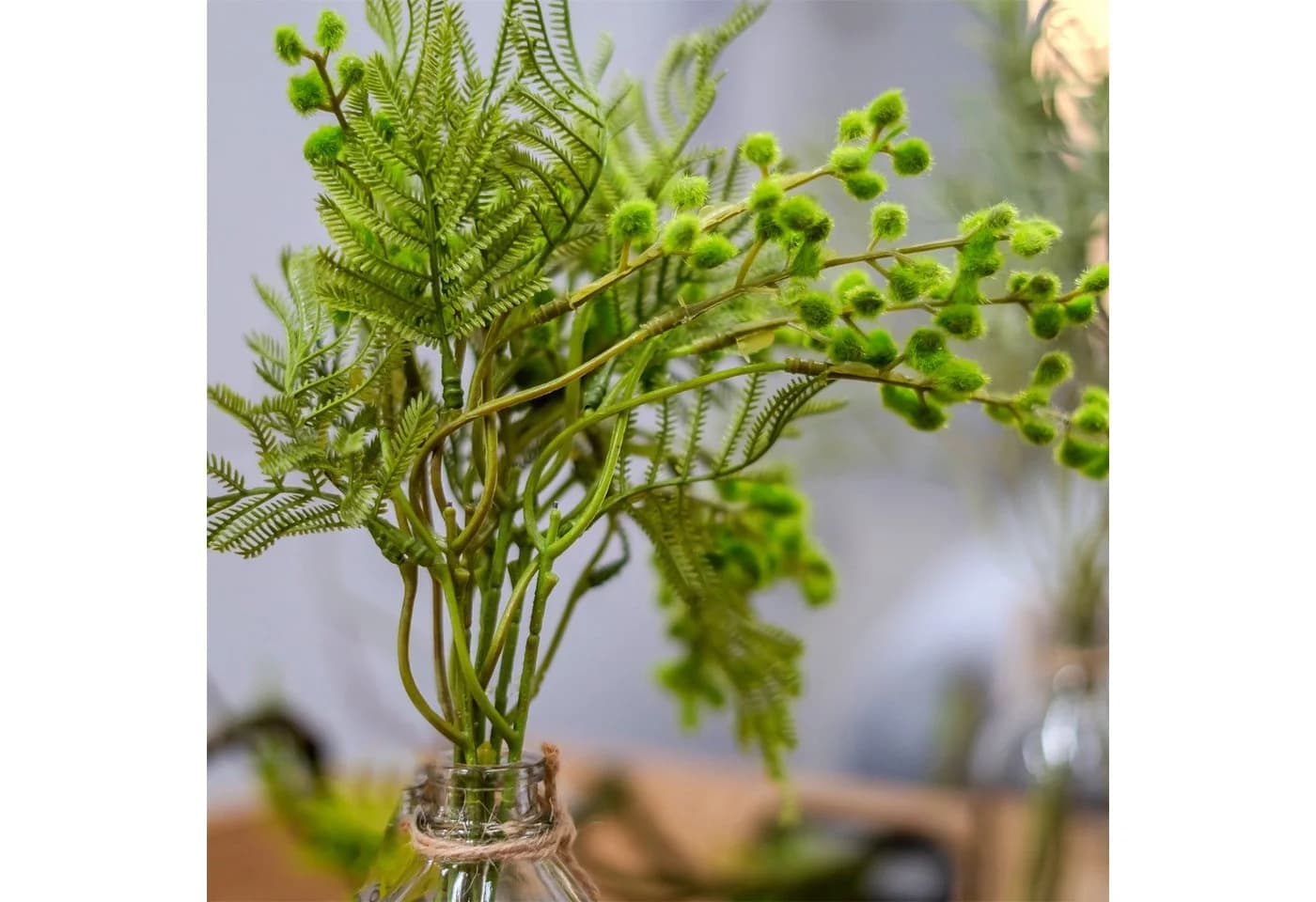 HTI-Living Kunstblume Gräser in Vase Flora Grün - Bild 3