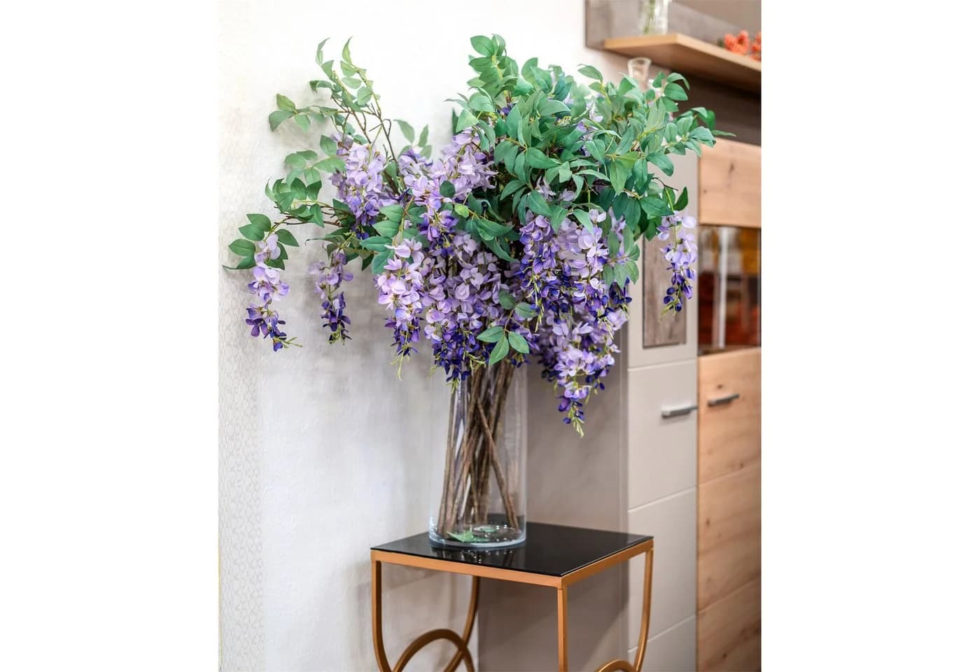 HTI-Living Kunstblume Goldregen Lila 110 cm