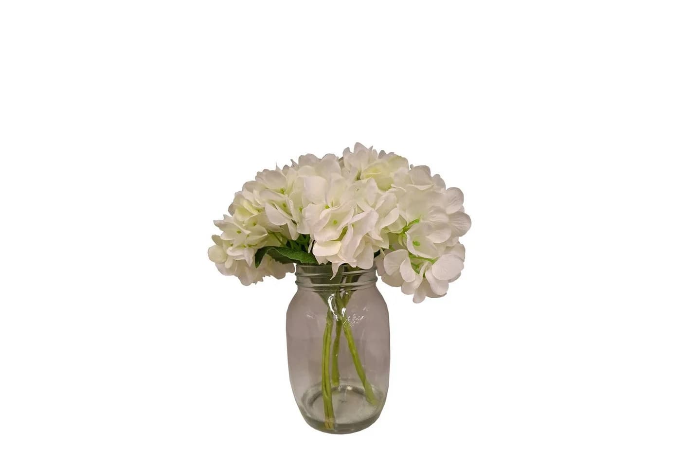 HTI-Living Kunstblume Hortensie Weiß in Vase - Bild 2