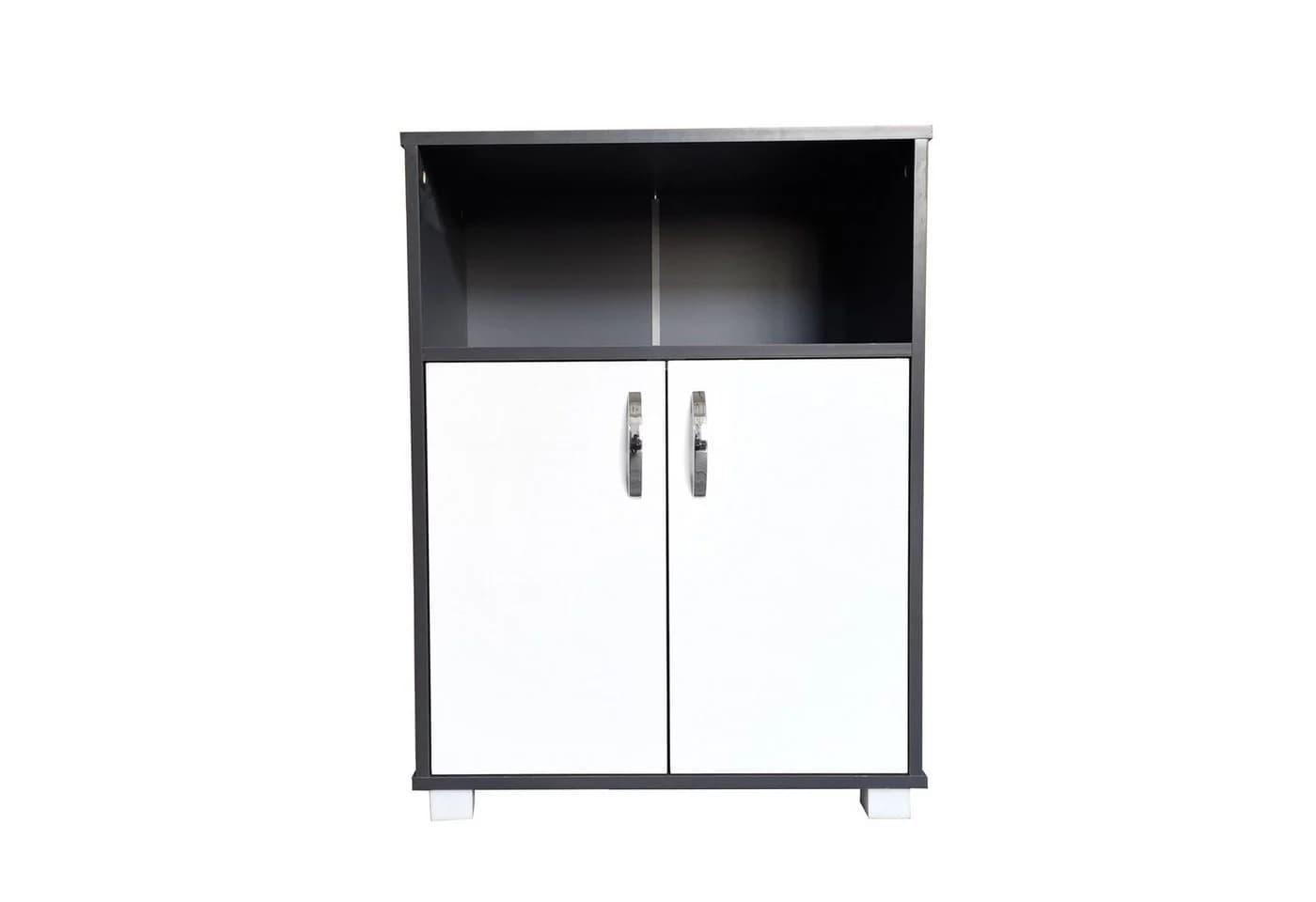 HTI-Line Mehrzweckschrank Blanca Weiß/Grau Küchenschrank - Bild 3