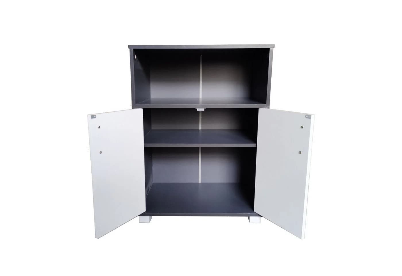 HTI-Line Mehrzweckschrank Blanca Weiß/Grau Küchenschrank - Bild 4