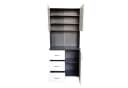 HTI-Line Küchenbuffet Blanca Grau/Weiß Hochschrank mit Schubladen Bild 2