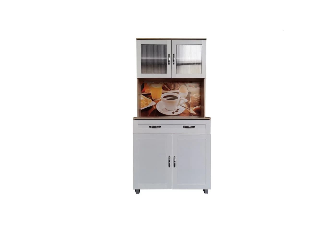 HTI-Living Hochschrank Küchenbuffet Blanca Bistro Weiß - Bild 3