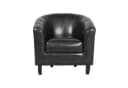 HTI-Living Cocktailsessel Cadogan Schwarz Kunstleder Bild 2