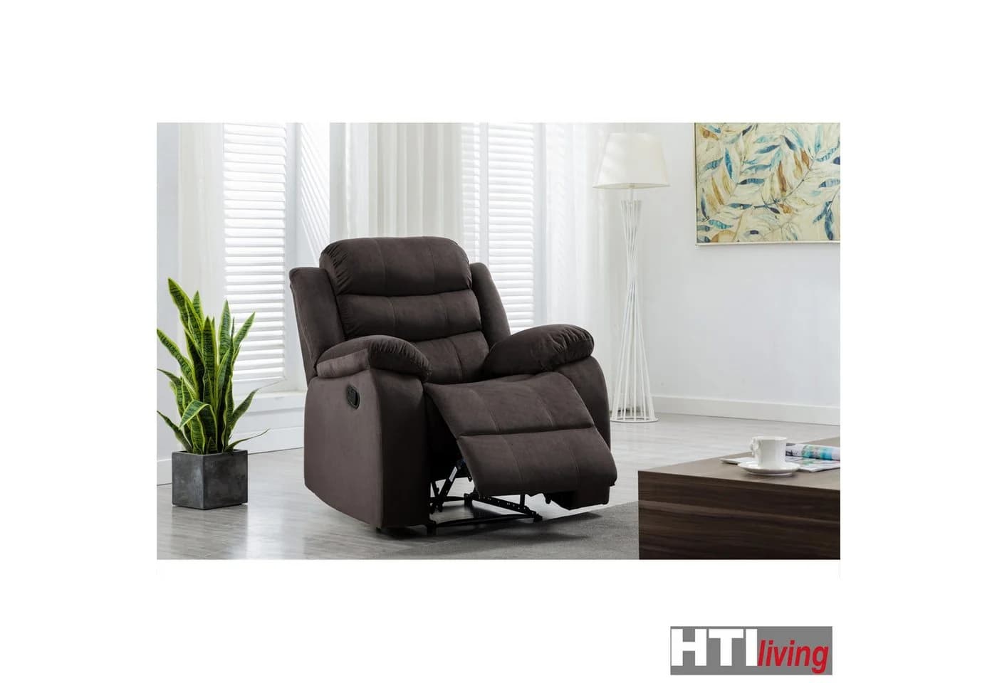 HTI-Living Polstergarnitur Kirwall 3-tlg. Set Sofa, Zweisitzer, Sessel Dunkelbraun - Bild 5