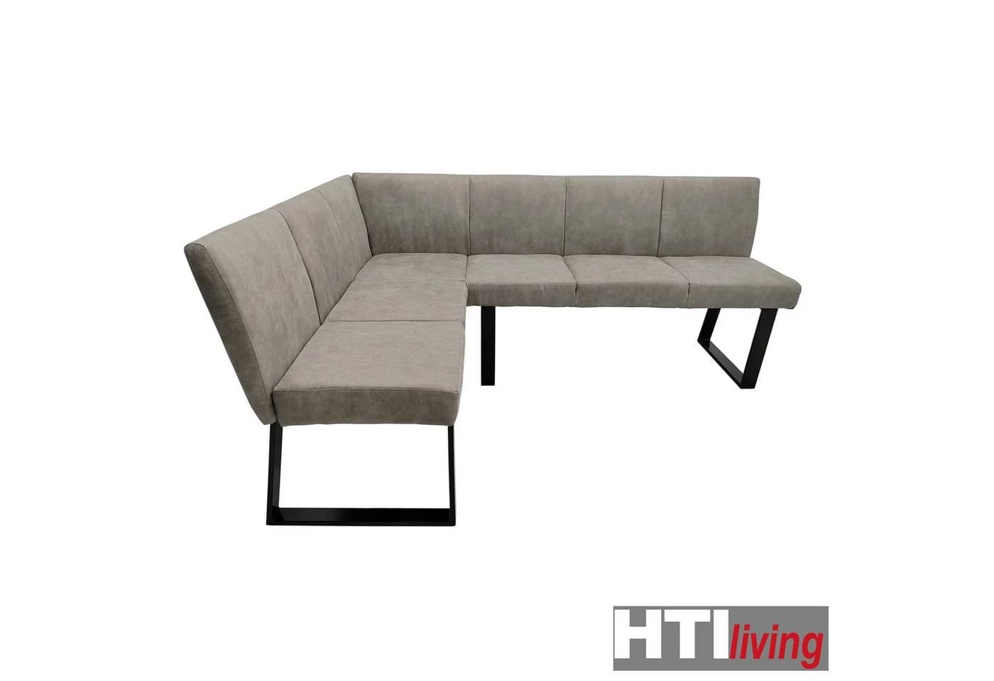 HTI-Living Eckbank Vemal Kunstlederbezug Metallgestell - Bild 4