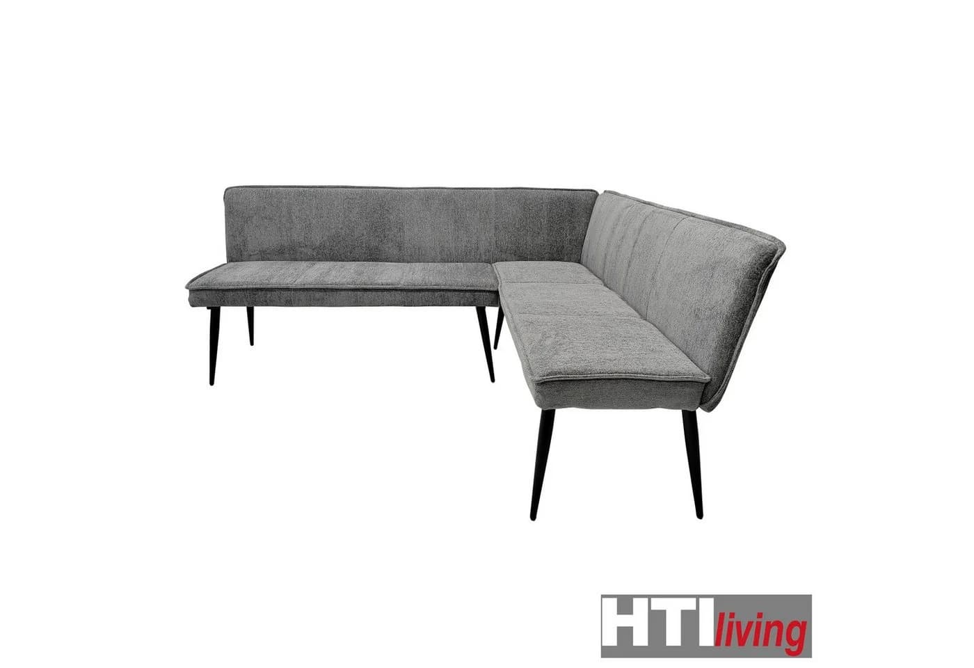 HTI-Living Eckbank Mesilla Blaugrau Chenille-Optik Polsterbank - Bild 4