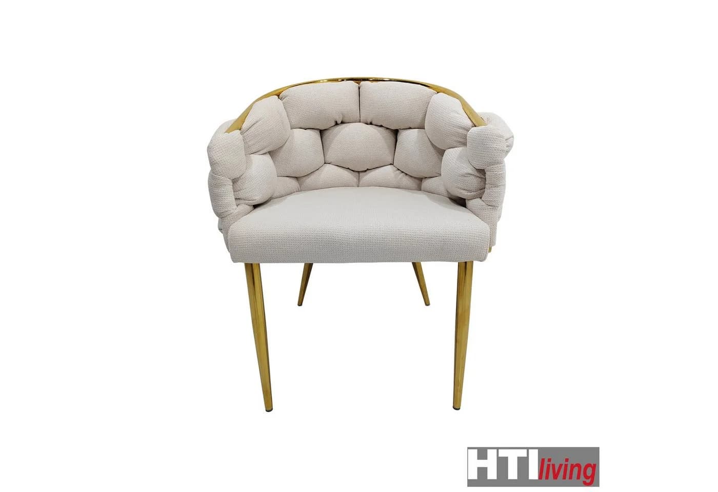 HTI-Living Esszimmerstuhl Alsen Gold Moderner Retro-Charme - Bild 3