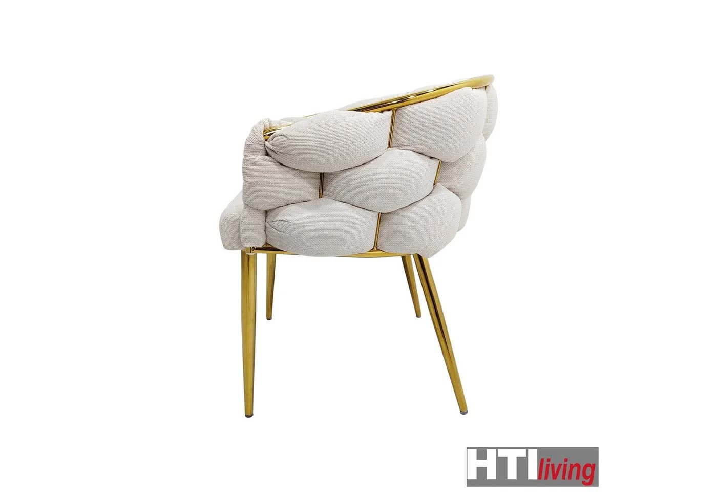 HTI-Living Esszimmerstuhl Alsen Gold Moderner Retro-Charme - Bild 4