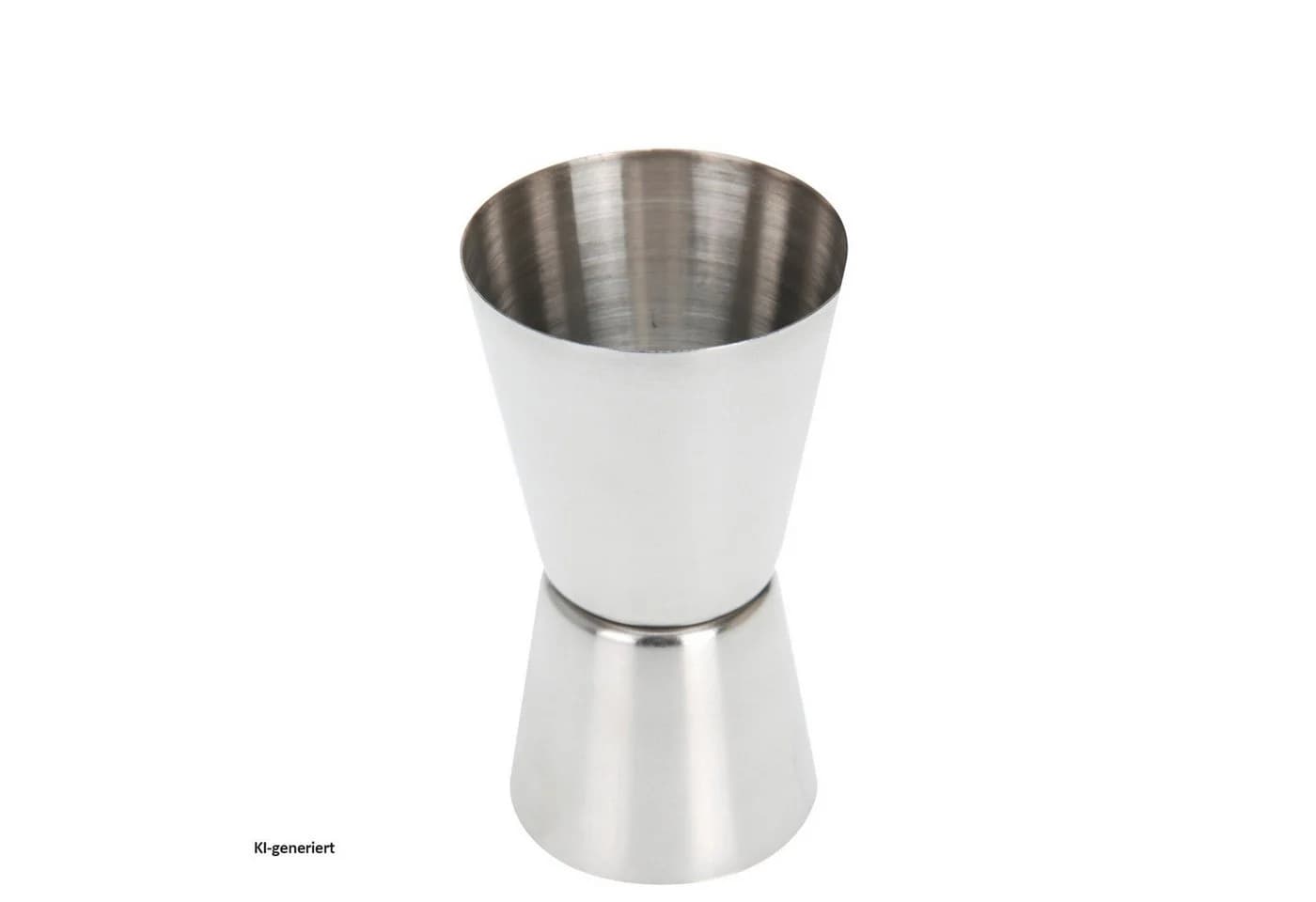 Neuetischkultur Cocktailmessbecher Edelstahl 30ml & 15ml Silber