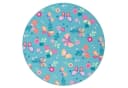 Snapstyle Kinderteppich Schmetterling Rund Bild 1