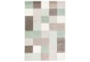 Pergamon Designteppich Maui Grün Beige Karo Rechteckig Bild 1