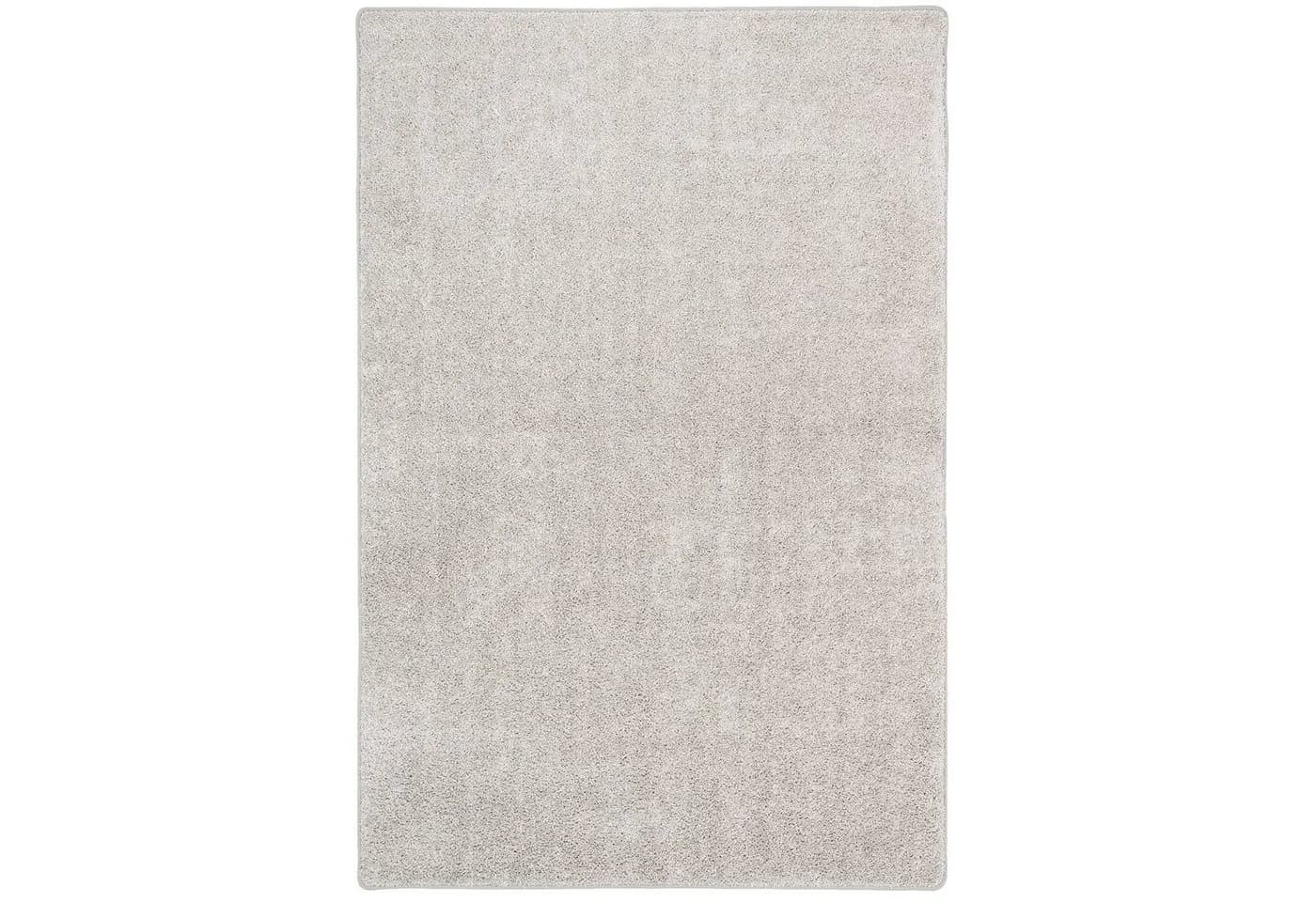 Snapstyle Veloursteppich Mona Hochflor Silbergrau Rechteckig