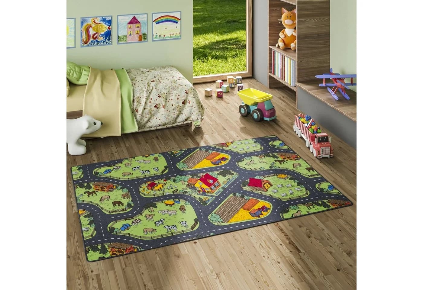 Snapstyle Kinderteppich Bauernhof Bunt - Bild 2