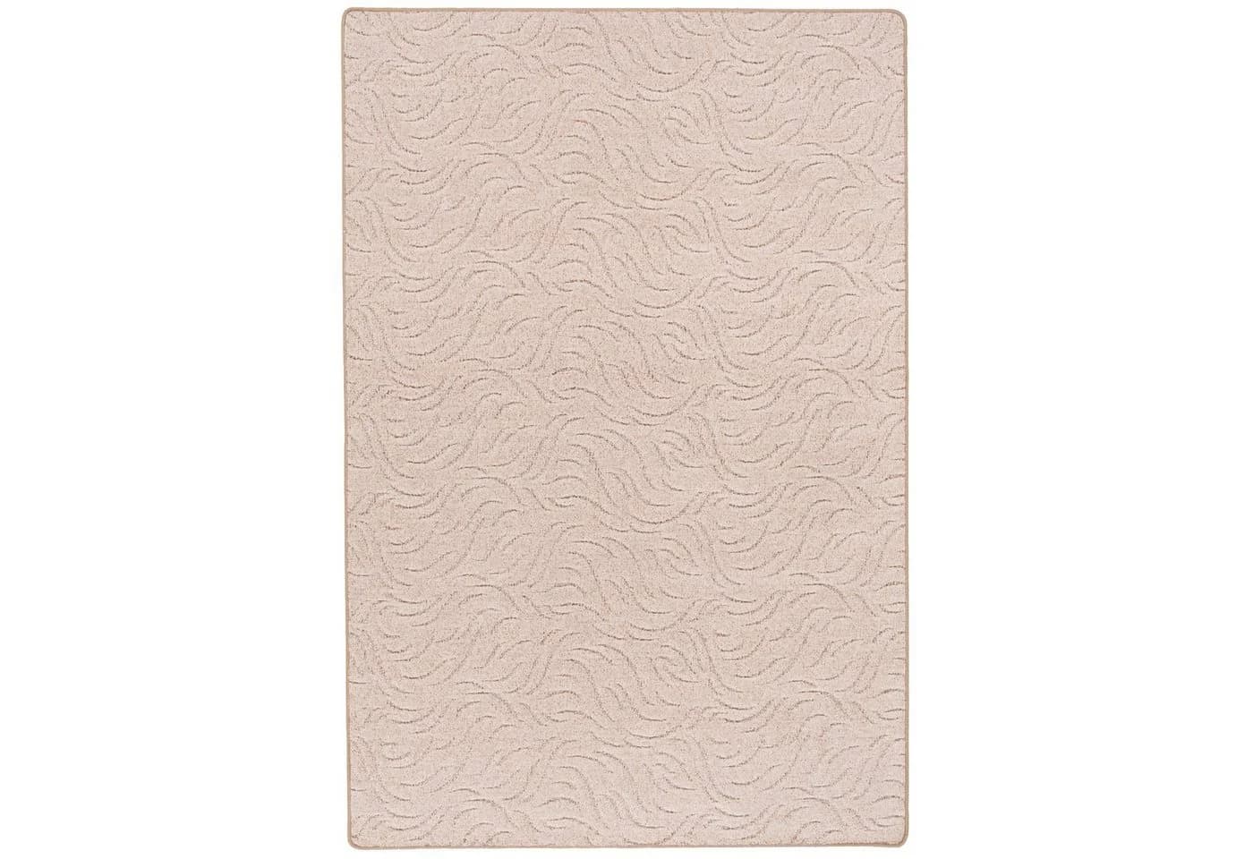 Snapstyle Hochflor-Teppich Frieda Beige Konturenschnitt