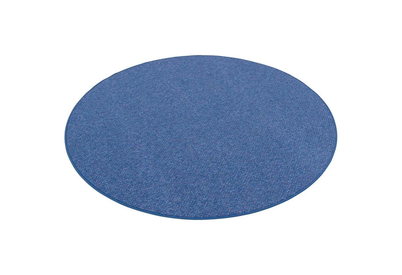Snapstyle Veloursteppich Alma Meliert Rund Blau Polypropylen - Bild 5