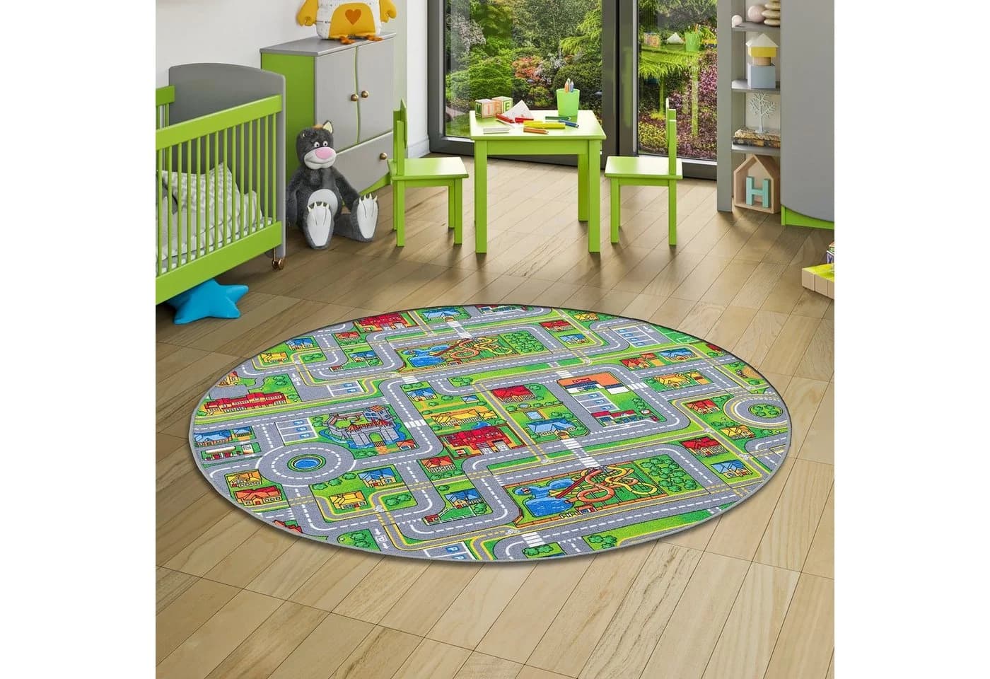 Snapstyle Kinderteppich Abenteuerland Bunt Rund - Bild 2