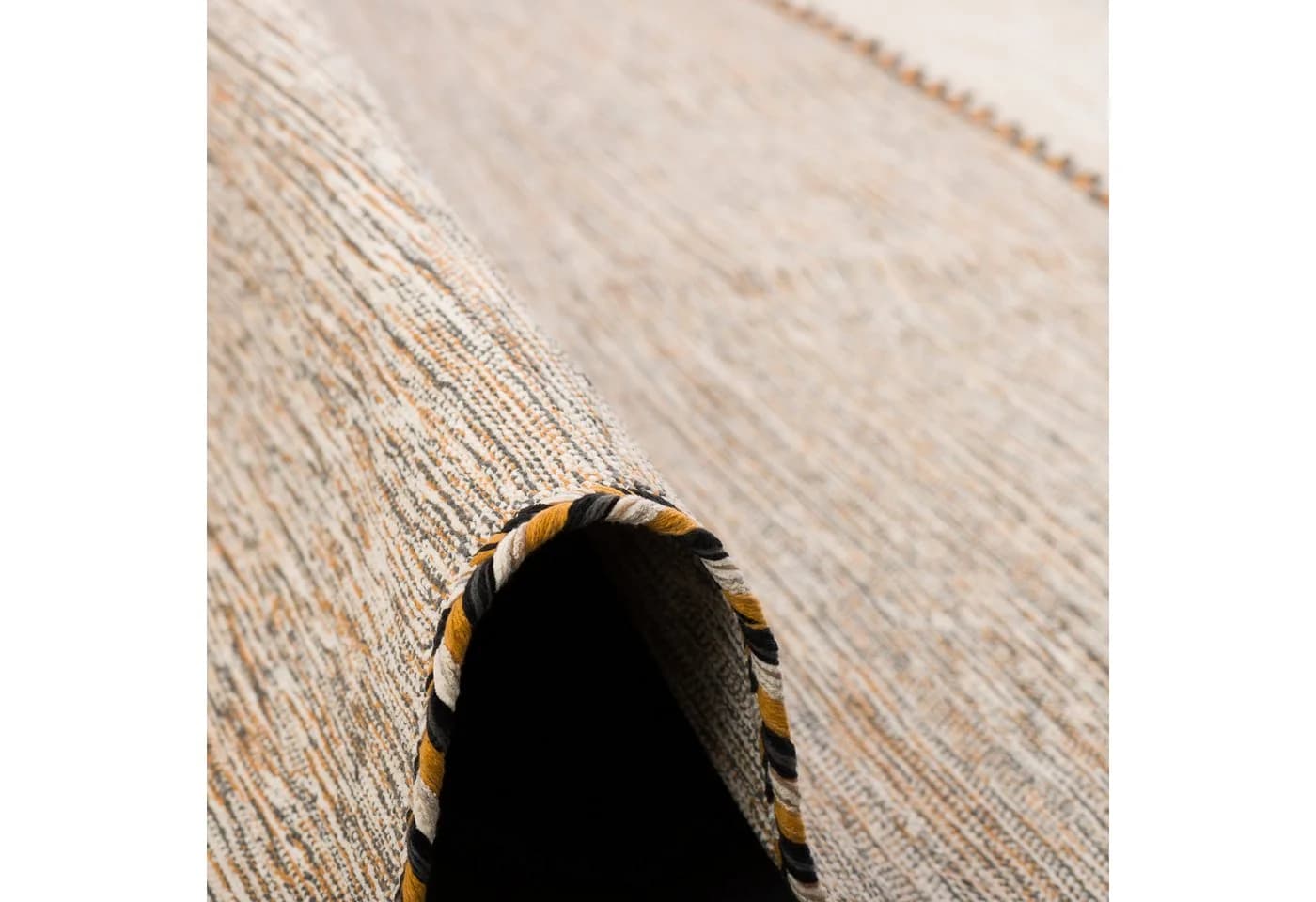 Pergamon Kelim Teppich Navarro Curry Handgewebt Baumwolle - Bild 3