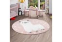 Pergamon Kinderteppich Maui Kids Alpaka Rund Rosa Bild 2