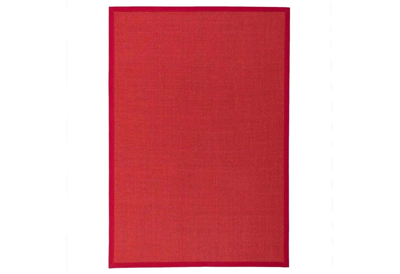 Pergamon Sisalteppich Natura Klassisch mit Bordüre Rot