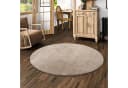 Snapstyle Hochflor-Teppich Palace Rund Taupe Shaggy Bild 2