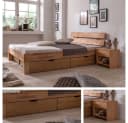 Meble Stolrus Futonbett Judith Kernbuche massiv Bild 5