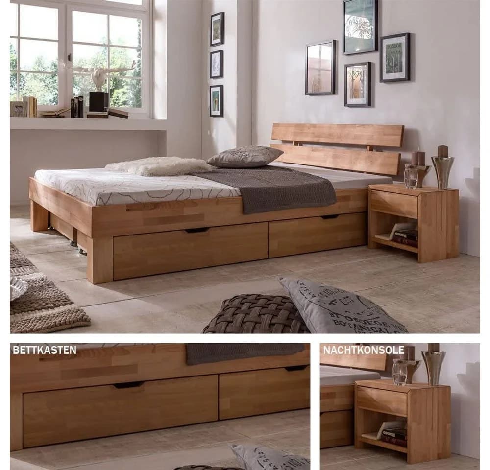 Meble Stolrus Futonbett Judith Kernbuche massiv - Bild 5
