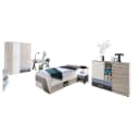 Lomadox Jugendzimmer-Set LEEDS-10 5-tlg. Sandeiche/Weiß/Blau Bild 2