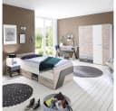 Lomadox Jugendzimmer-Set LEEDS-10 Sandeiche/Weiß/Blau Bild 1