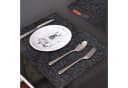 wortek Platzset 4-teilig Filz Schwarz Tischuntersetzer Bild 5