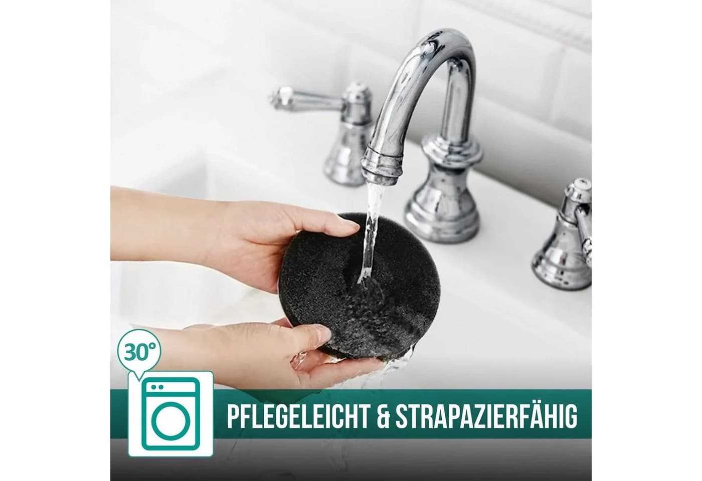 wortek Getränkeuntersetzer Filz 10er Set Anthrazit mit Holzbox