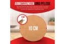 wortek Kork Getränkeuntersetzer 10er Set Braun Ø 10 cm Bild 1