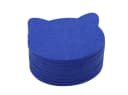 wortek Filz-Untersetzer Katze 8er Set Blau Bild 3