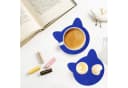 wortek Filz-Untersetzer Katze 8er Set Blau Bild 5