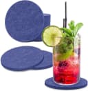 wortek Filz-Untersetzer Rund 8er Set Blau Bild 2