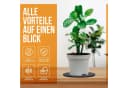 wortek Filzuntersetzer Set 6-tlg. Schwarz - Waschbar & Schutz für Möbel Bild 1