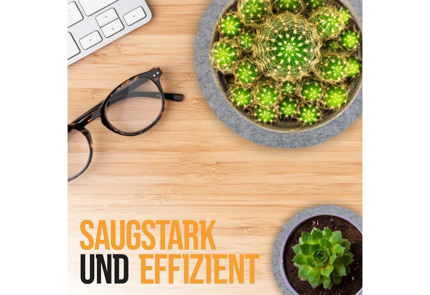 wortek Blumentopfuntersetzer Filz 6-tlg. Set - Bild 5